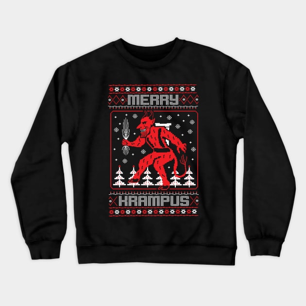 Krampus Ugly Sweater Crewneck Sweatshirt by chrisraimoart